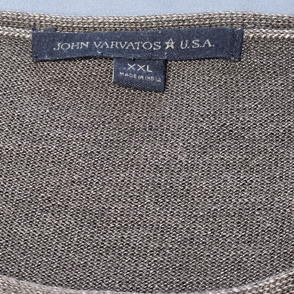 John Varvatos Men's Brown Long Sleeve Shirt 100% Cotton Size XXL - Picture 9 of 14